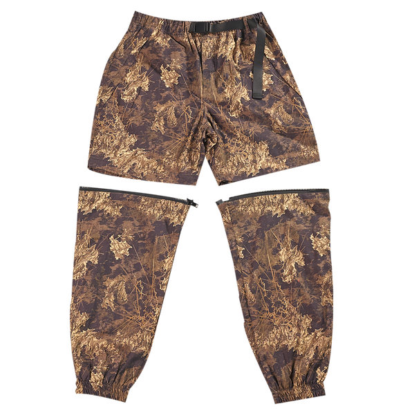 [UNISEX] BANGXGANJI X LOCO MOSQUITO BELTED ZIP-OFF TROUSERS / SHORTS (BROWN)