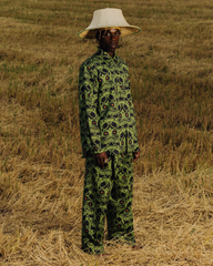 [UNISEX] JEROEN FRANKEN X LOCO MOSQUITO BORNEO BELTED TROUSERS: Alternate View #5